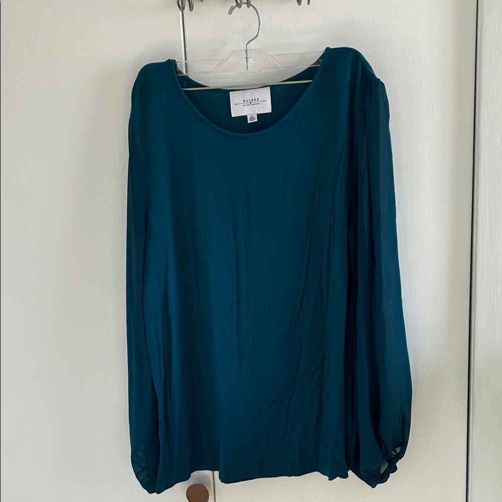 Eureka Deep Teal Blouse large